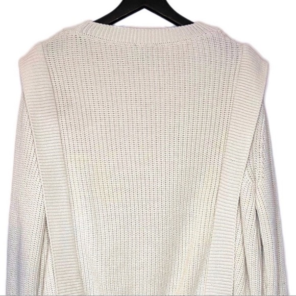 ASOS New Look Cream Longsleeve Crewneck Pullover Sweater w/ side panel details - Picture 7 of 8
